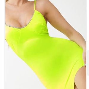 Neon Lime mini dress